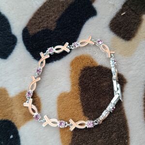 Vintage AVON Pink Ribbon Awareness Bracelet ✨